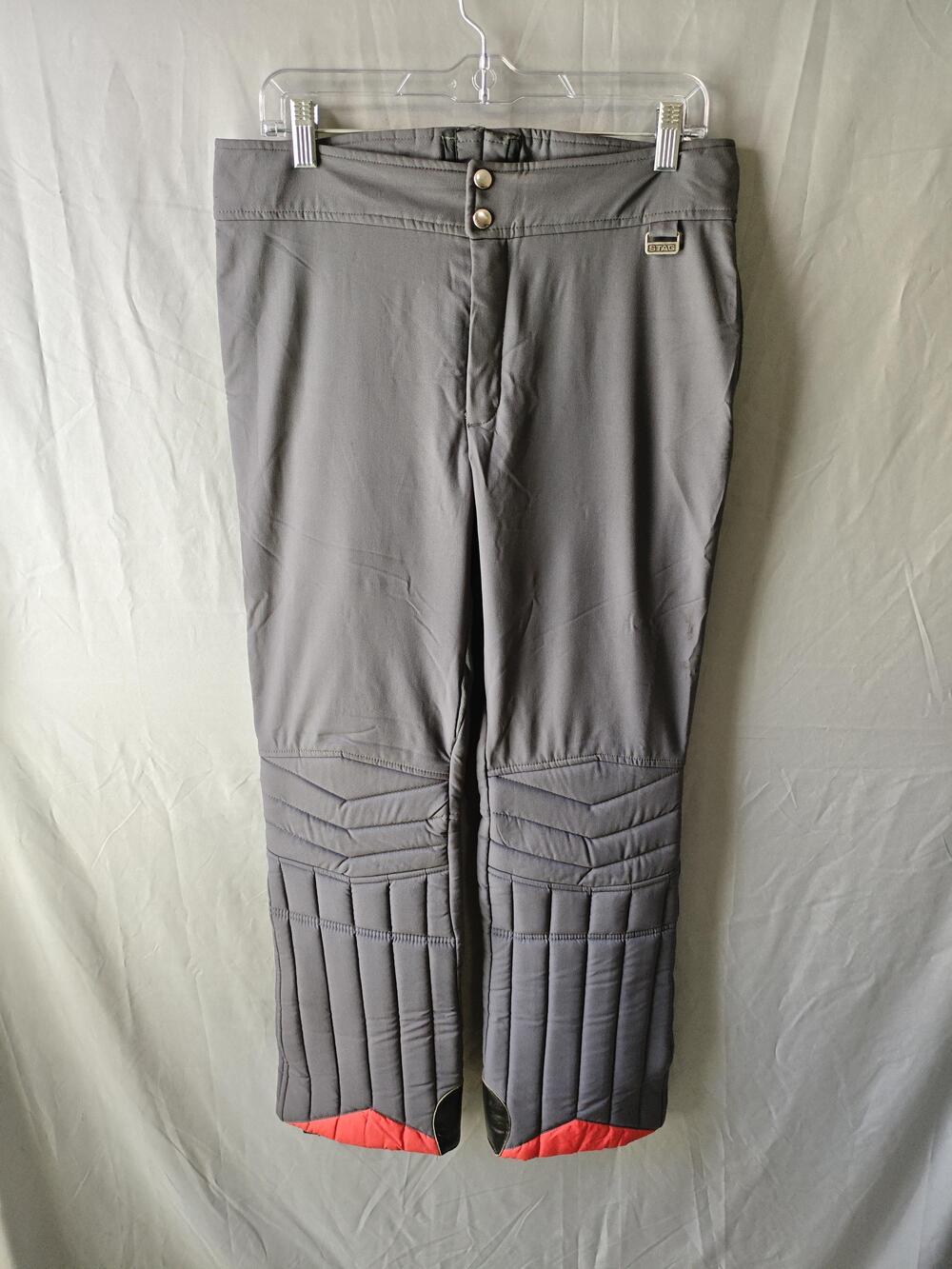 Vintage White Stag Ski Pants Womens 14 Insulated Quilted Padded Snow 80s